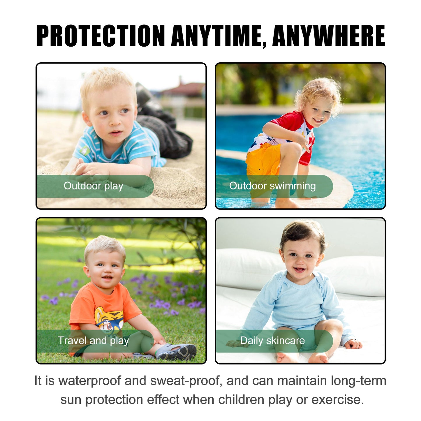 Protector Solar en Stick para Actividades al Aire Libre – SPF50+ PA++++ – Hidratante, Control de Aceite, Resistente al Agua y al Sudor – Apto para Niños y Adultos