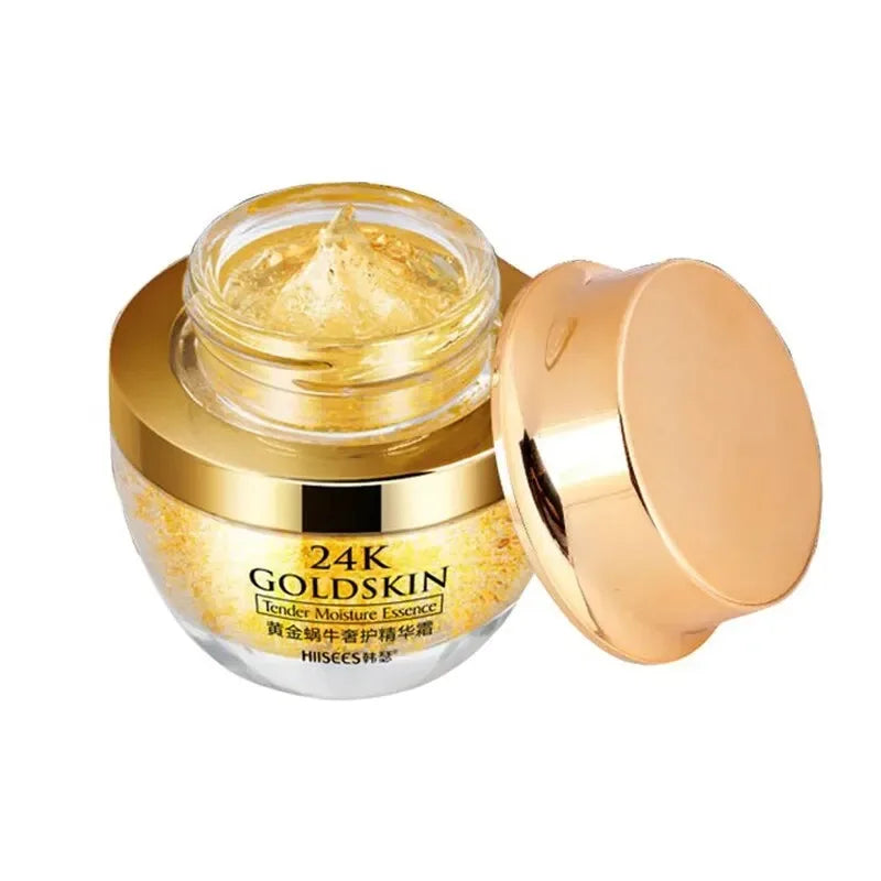 ✨ Crema Hidratante con Colágeno, Baba de Caracol y Oro 24K