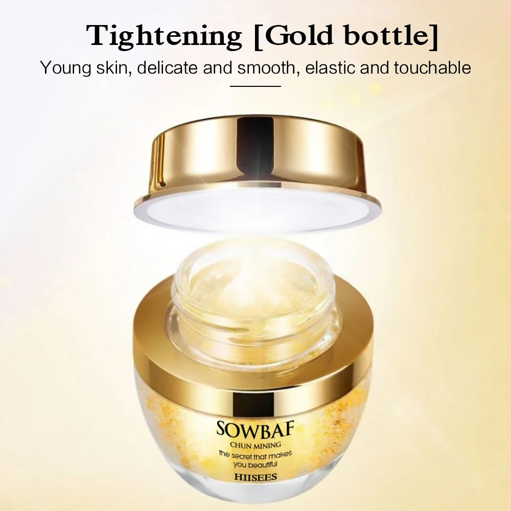 ✨ Crema Hidratante con Colágeno, Baba de Caracol y Oro 24K