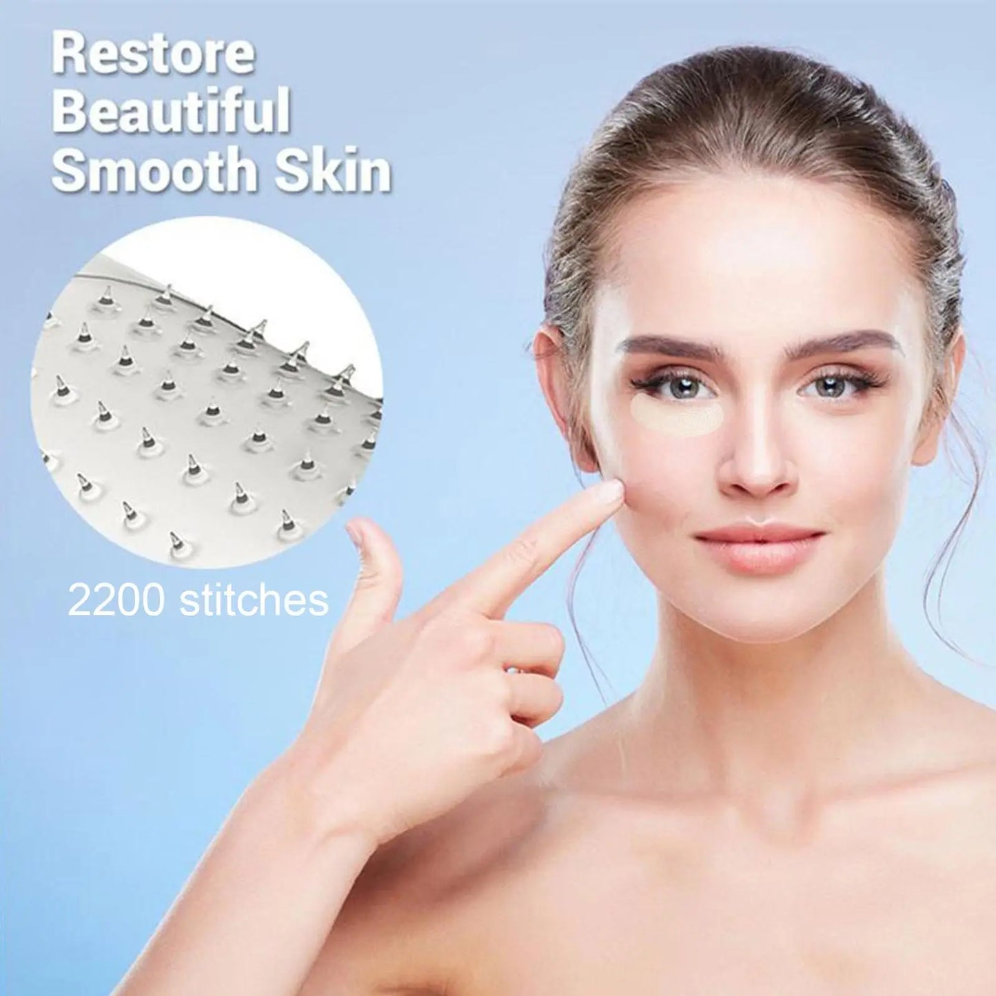 Parches con microagujas de ácido hialurónico – para arrugas, ojeras y líneas de expresión