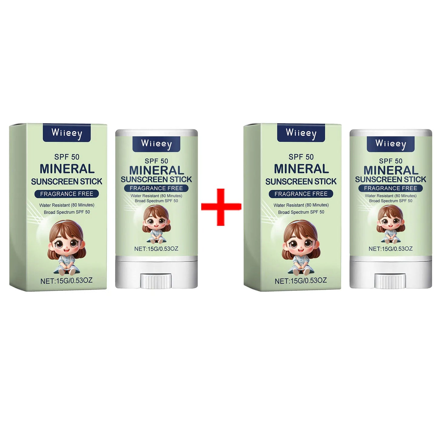 Protector Solar en Stick para Actividades al Aire Libre – SPF50+ PA++++ – Hidratante, Control de Aceite, Resistente al Agua y al Sudor – Apto para Niños y Adultos
