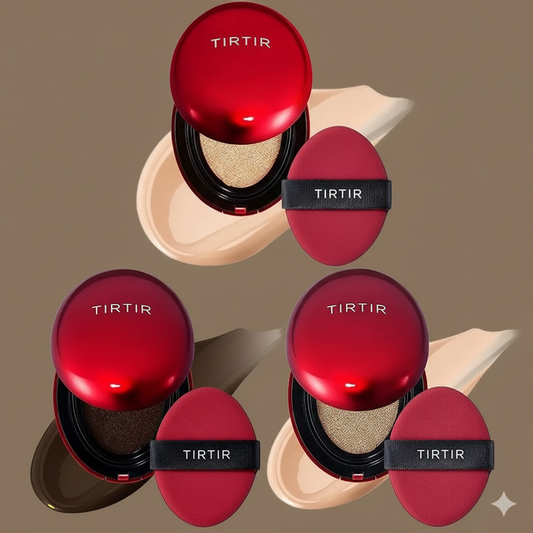 Base Compacta Cushion TIRTIR Original – Alta Cobertura Coreana