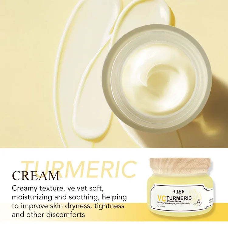 ✨ AILKE Turmeric Renew – Crema Facial Renovadora con Cúrcuma