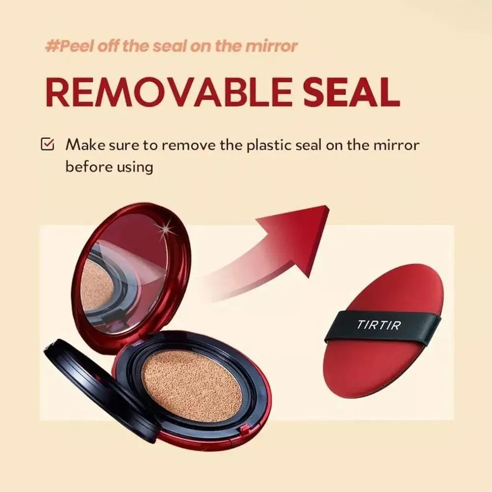Base Compacta Cushion TIRTIR Original – Alta Cobertura Coreana