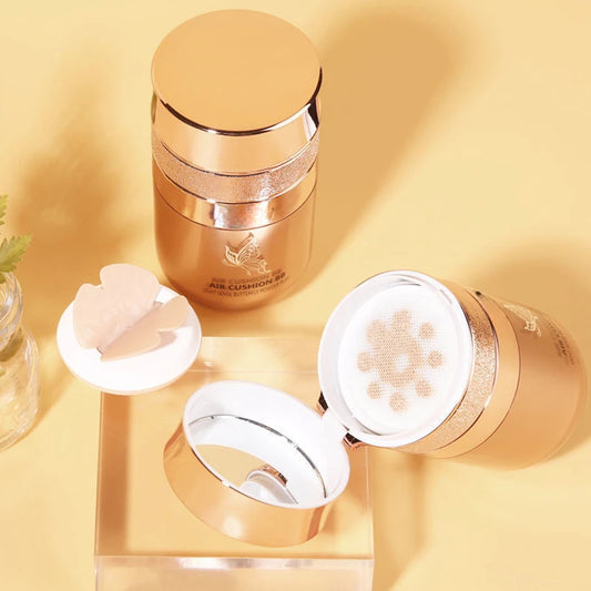 Base Air Cushion BB Cream con Polvo Mariposa – Resistente al Agua