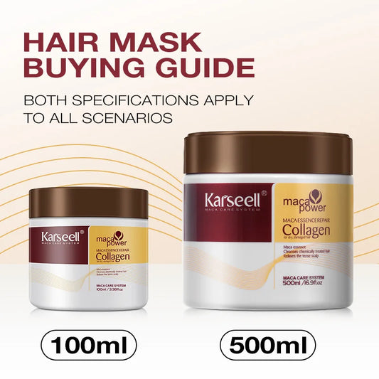 Mascarilla Capilar de Colágeno Karseell – Tratamiento Profundo con Aceite de Argán