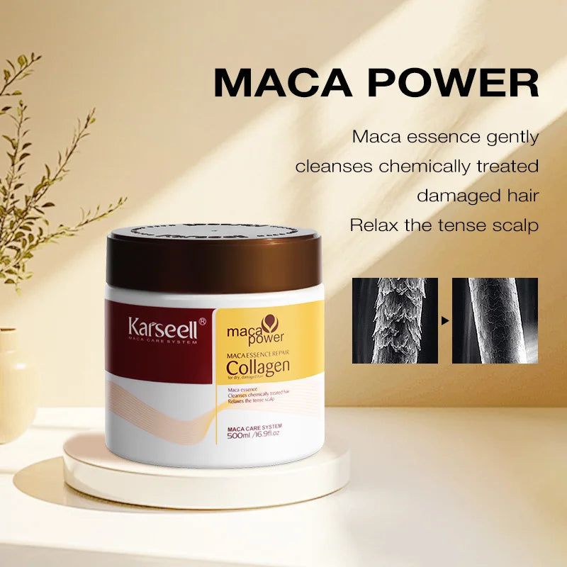 Mascarilla Capilar de Colágeno Karseell – Tratamiento Profundo con Aceite de Argán