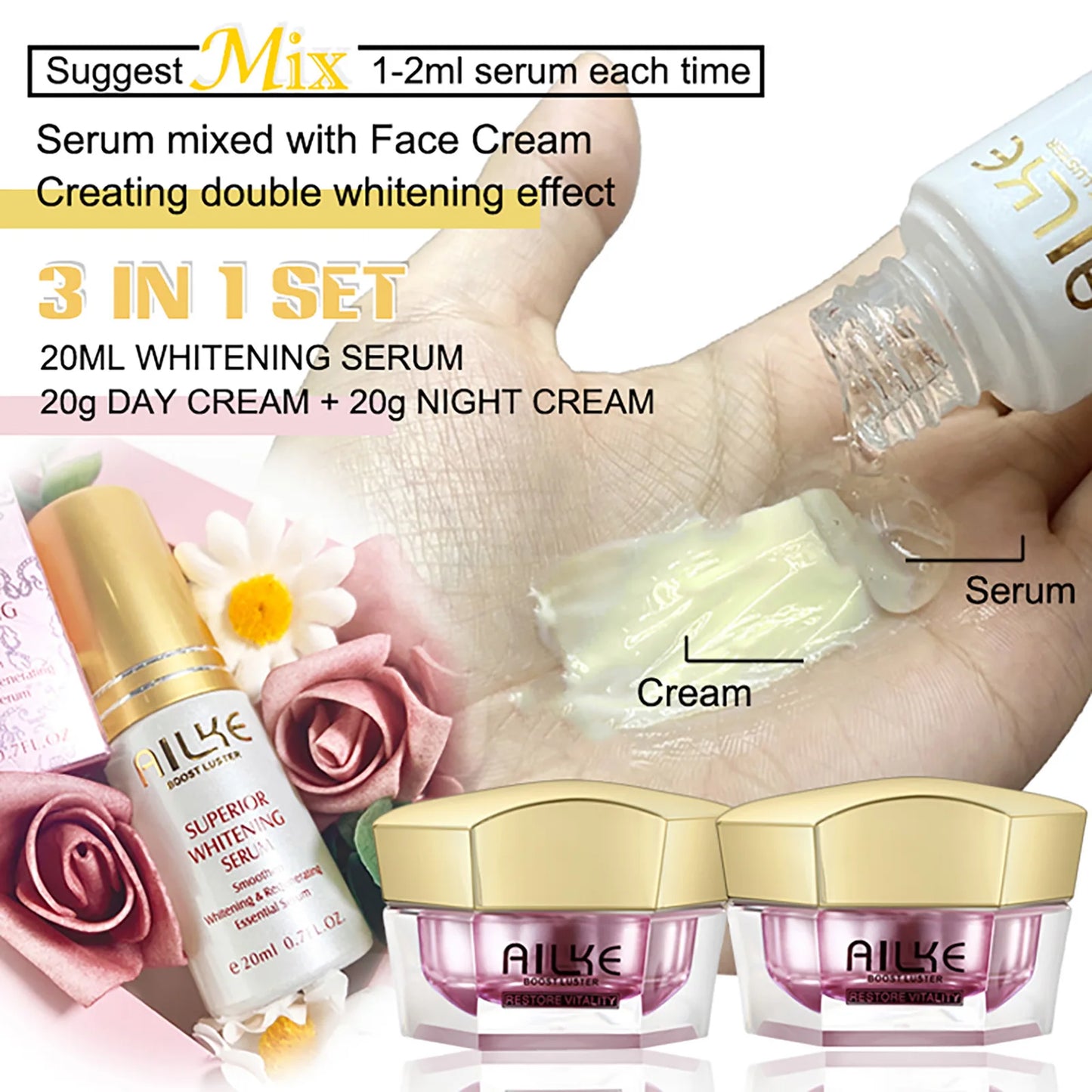 💧 Crema Facial AILKE con Ácido Hialurónico