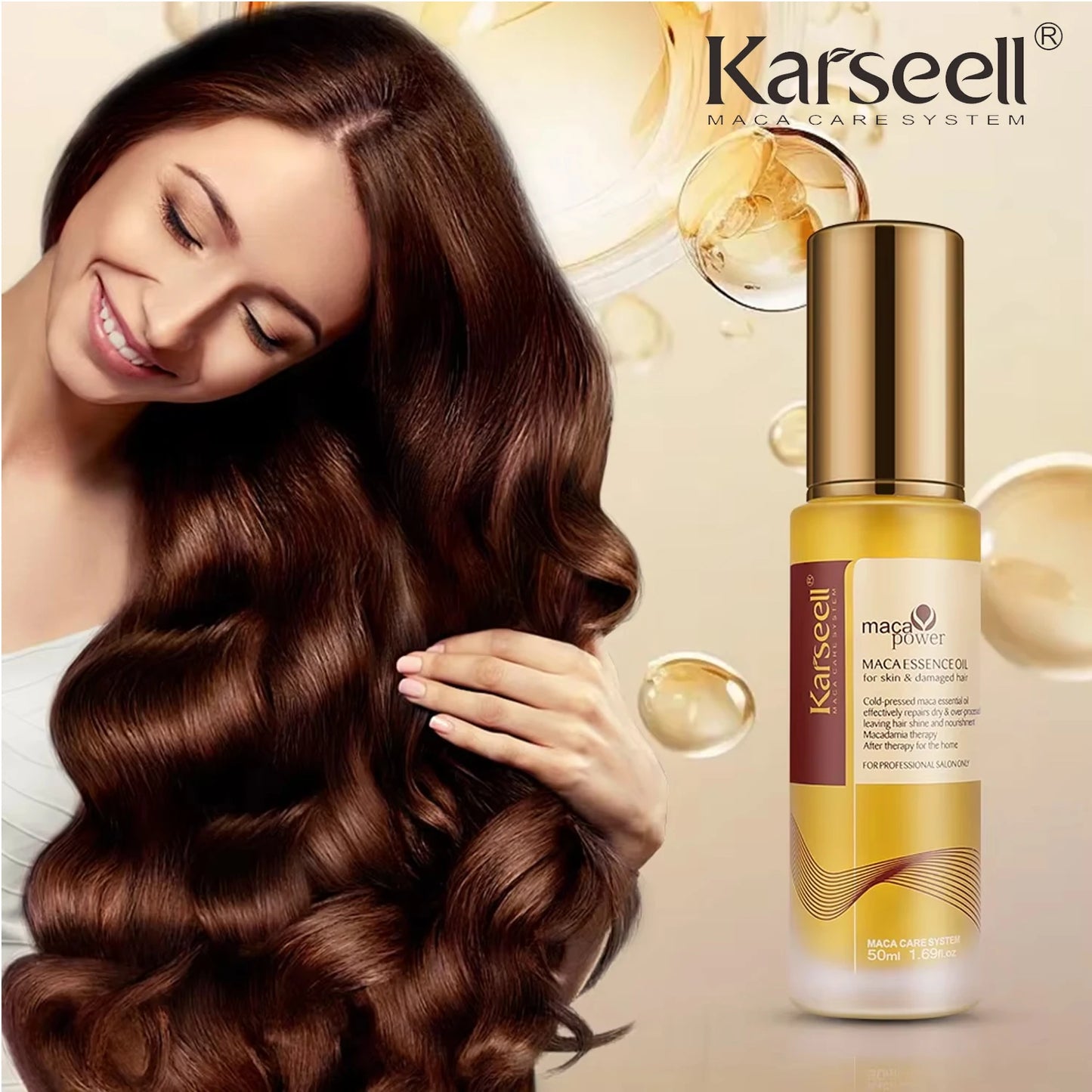 Aceite Capilar de Argán Karseell – Sérum Reparador