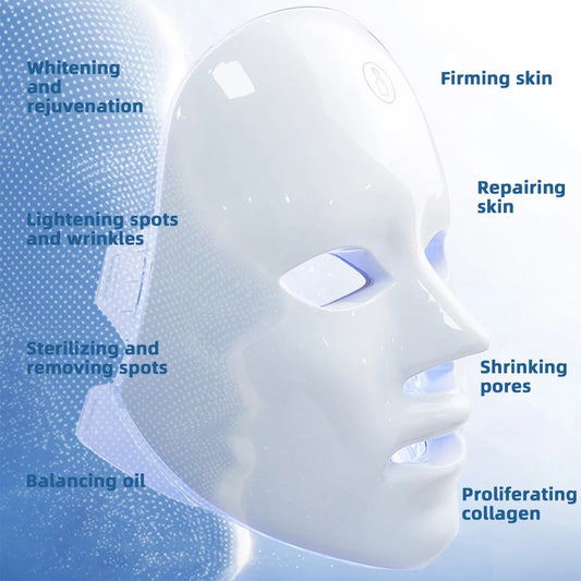 Mascarilla Facial LED con Terapia de Fotones – Cuidado Avanzado para la Piel