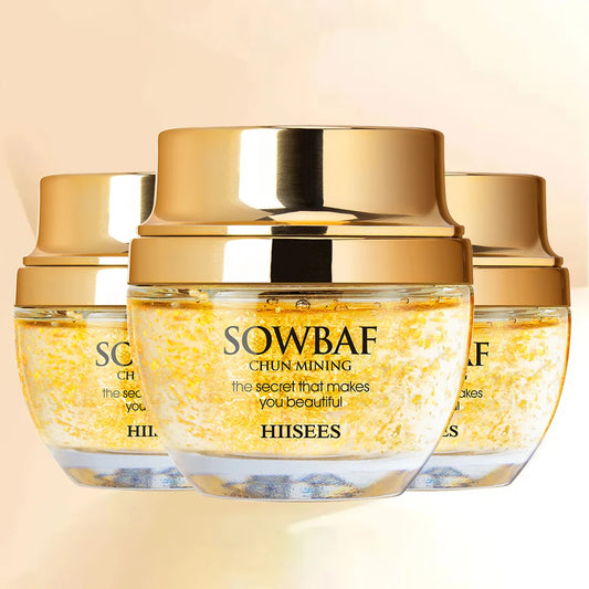 ✨ Crema Hidratante con Colágeno, Baba de Caracol y Oro 24K