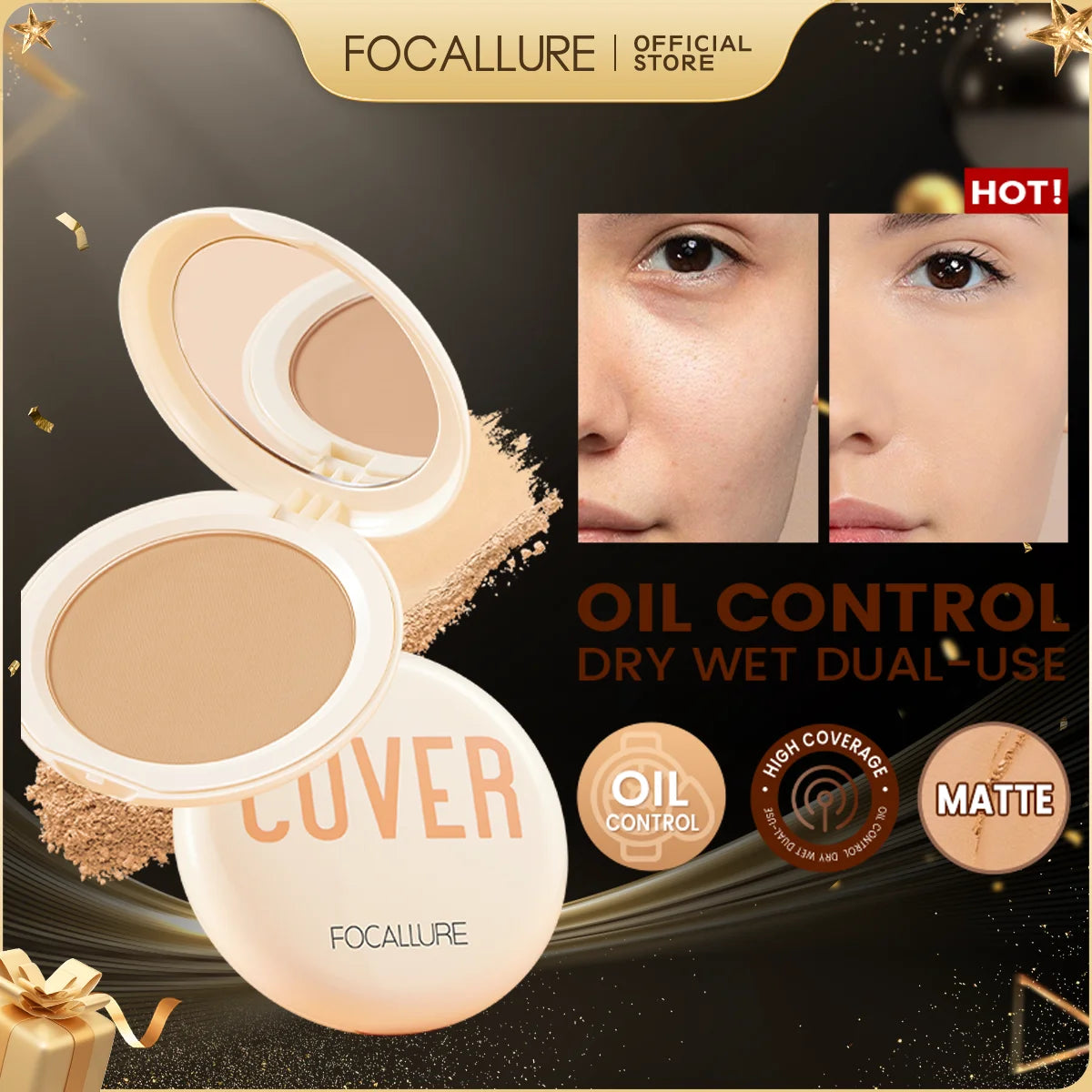Polvo Compacto Mate Natural FOCALLURE