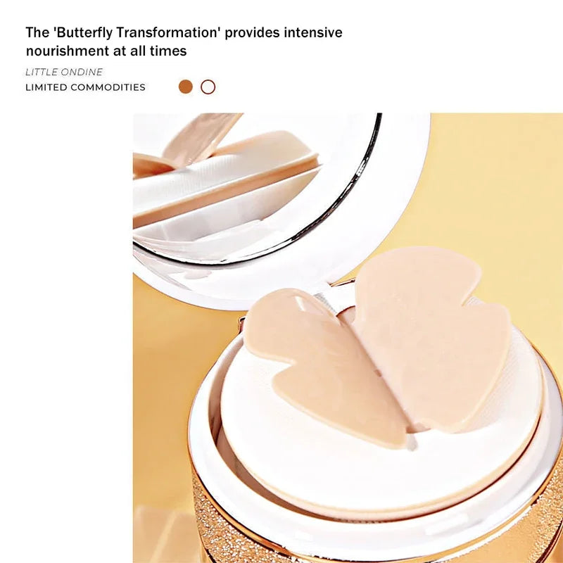 Base Air Cushion BB Cream con Polvo Mariposa – Resistente al Agua