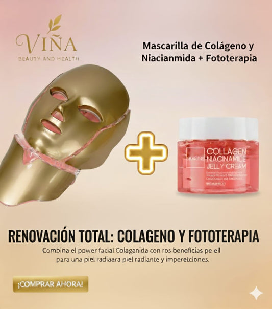 Mascarilla de Terapia Fotodinámica con Luz LED